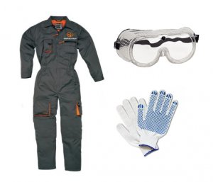 Защитная одежда, перчатки и очки для безопасной резки стекла