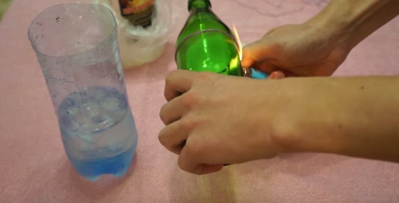 Как разрезать бутылку ниткой